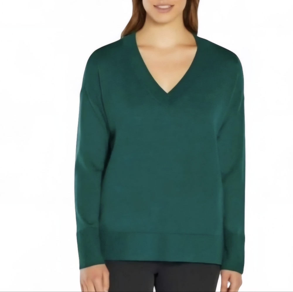 Banana Republic Teal V-Neck Sweater